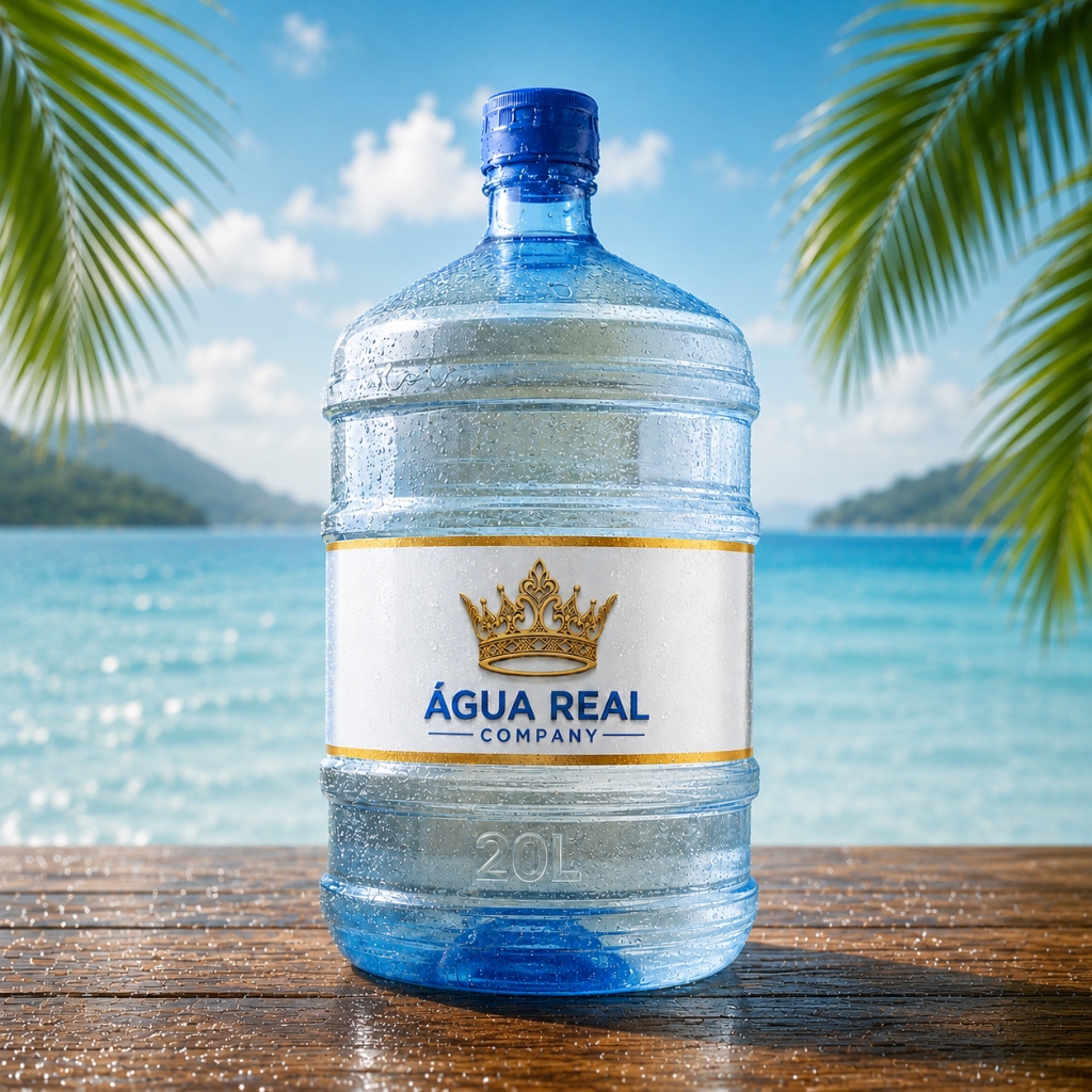 Galão de água mineral 20L lacrado da Água Real Company